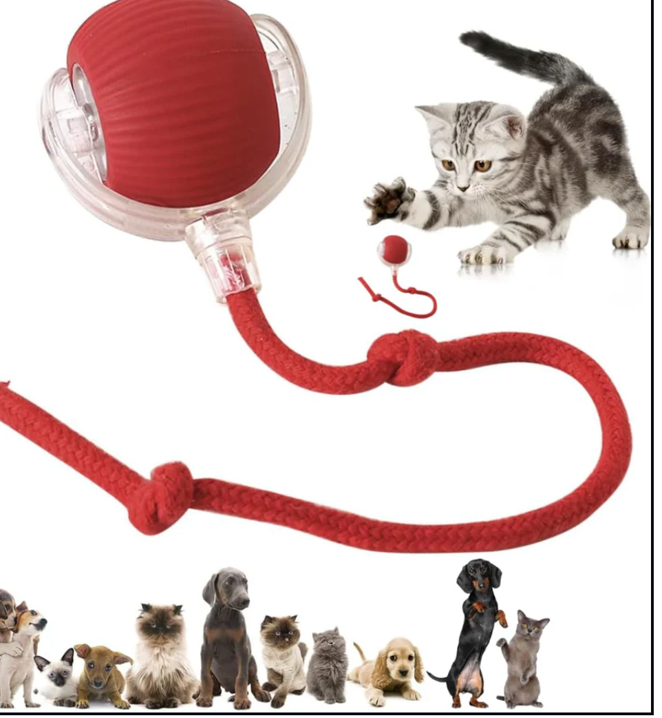Rolling ball with Tail Made with Pet friendly material