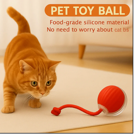 Rolling ball with Tail Made with Pet friendly material