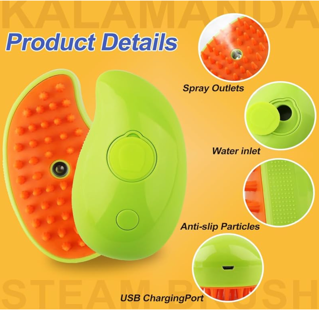 Mango design Pet Steam Brush