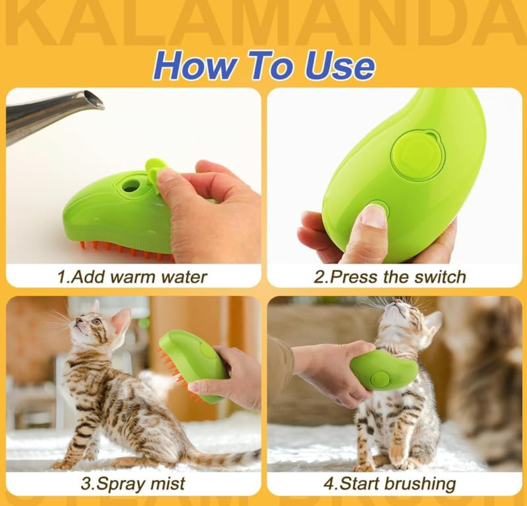 Mango design Pet Steam Brush